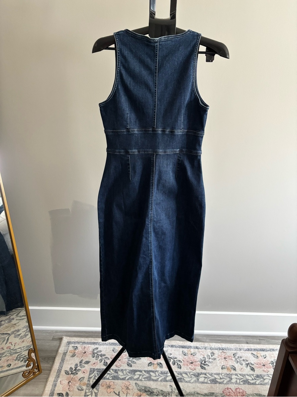 American Eagle Outfitters Blue Denim Midi Dress - Picture 2 of 5